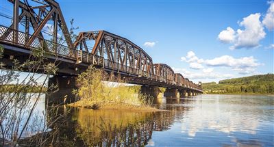 Eisenbahnbrücke über den Fraser River